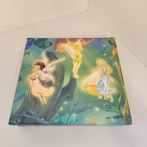 Disney Fairies Scrapbook Organizer Kit Empty Storage Box Tinkerbell Makeup Green
